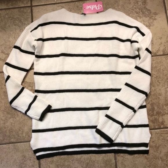 Olive Striped Sweater - Picture 2 of 3